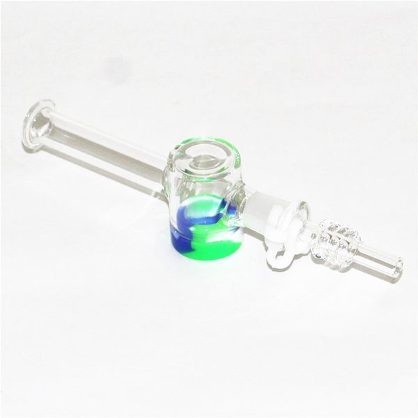 10mm 14mm Nectar Pipes Narguilés Goutte Épaisse Quartz Testeur Paille Tube Conseils pour Mini Nectar Kits DHL