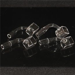 10 mm 14 mm Sugar Cube Quartz Banger Nail Hookahs Diamond Knoop Quartz Nagels voor waterpijpen DAB OIL RIGS