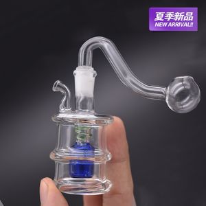 10mm femelle Mini Verre Bong Conduites D'eau Pyrex Narguilé Huile Rigs Épais Heady Recycler Rig pour fumer bang à l'huile