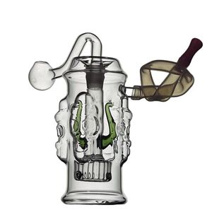 ACOOK 10mm Femelle Mini Verre Bong Conduites D'eau Pyrex Narguilé Huile Rigs Fumer Bongs Épais Heady Recycler Rig pour Fumée