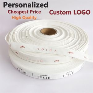 Ribbon de coton doux de 10 mm de haute qualité Ribbon à plat ou ruban d'impression 3D pour les vêtements pour enfants Emballage cadeau 108 ans / rouleau 240321