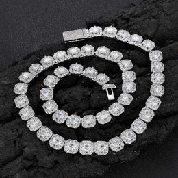 10 mm Love Zircon Rock Sugar Trendy merk gepersonaliseerde hiphop gouden herenketting