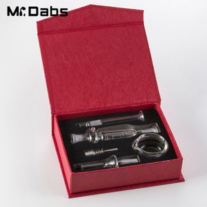 Kit Micro Nc de 10 mm, accesorios para fumar para aceite, incluida caja de regalo, boquilla Dab It, punta de acero inoxidable, punta de vidrio, tazón pequeño transparente