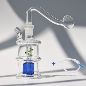 10mm Mini Verre Narguilé Fumer Pipe Fumée Shisha Diposable Tuyaux En Verre Brûleur À Huile Tabac Bol Accessoires Cendres Catchers Bong Percolater Bubbler Cadeaux Ensembles Entiers