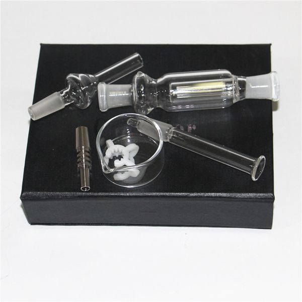 10mm mini nectar kit narguilés quartz dab paille verre conduites d'eau bong pipe plates-formes pétrolières dabs nectar