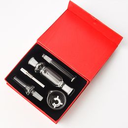 Kit de collecteur de nectar de 10 mm en acier inoxydable TipGlass Tip Paille Mini Nector Collector Kit dab Rigs Bongs en verre