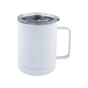 10oz Sublimation Tumbler Mok Roestvrijstalen vacuüm Geïsoleerde Koffiekopje Kindermelk Cups met Handvat