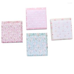 10 Pack Classique 7.5 7.5 cm Floral Rayé Bloc-Notes Notes Note Décoratif Collant Papeterie En Gros