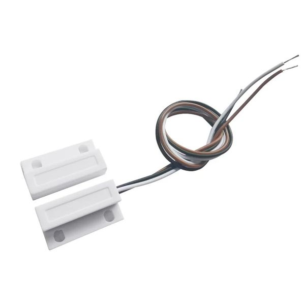 10PAIR HC-38 Sensor de ventana de puerta con cable de 330 mm Almacenamiento del interruptor al azar Sistema de alarma de inicio N.C Tipo