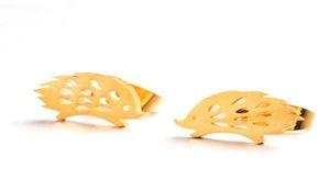 10 paar kleine schattige dieren lage studs oorbellen piercing stekelvarken echidna roestvrij staal voor vrouwen vrouwelijke partij mode-sieraden5422405