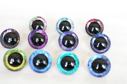 10 paires 9 mm - 35 mm 3d Nouveau pupille Toy Safety Eyes Doll Eyes With Washer for DIY Poll Doll - Tk11
