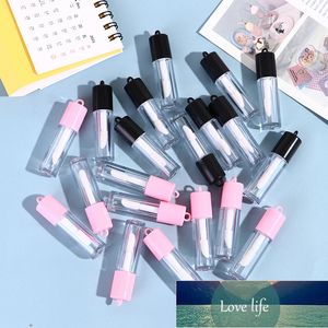 10 pc 0.8 ML DIY Vide Rouge À Lèvres Bouteille Brillant À Lèvres Tube Baume À Lèvres Tube Conteneur Avec Cap Clair Noir Blanc Cosmétique Échantillon Conteneur