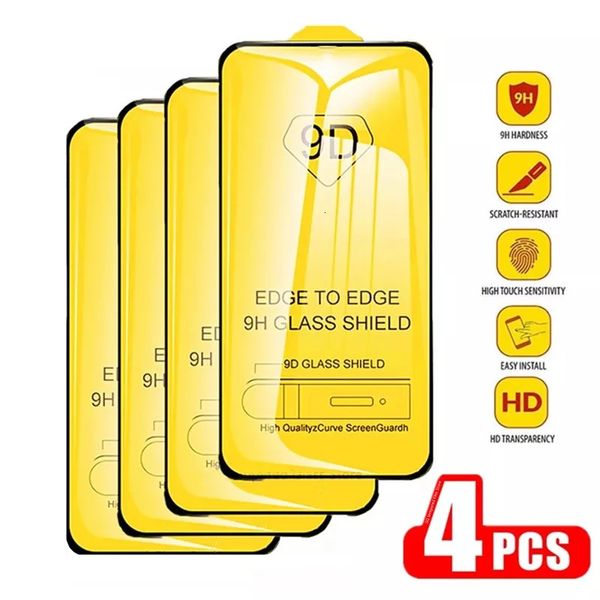 10PC Protecteurs d'écran de téléphone portable 9D verre trempé pour Samsung Galaxy S23 S22 Plus S21 FE S20 S10E S10 Lite M21 M32 M51 M52 J4 Plus J6 J7 J8 protecteurs d'écran 231205