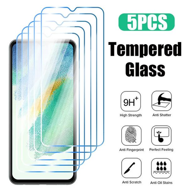 10 protectores de pantalla para teléfono celular Samsung Galaxy A54 A14 A53 A13 A52s 5G protector de pantalla adecuado para Samsung A52 A51 A21s A72 A71 S22 vidrio 231205