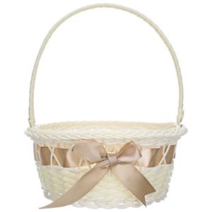 10PC Pâques Latan Panier de rangement tissé panier de fleurs fille panier à main panier de fleurs à la main pour la décoration de mariage à la maison 240218