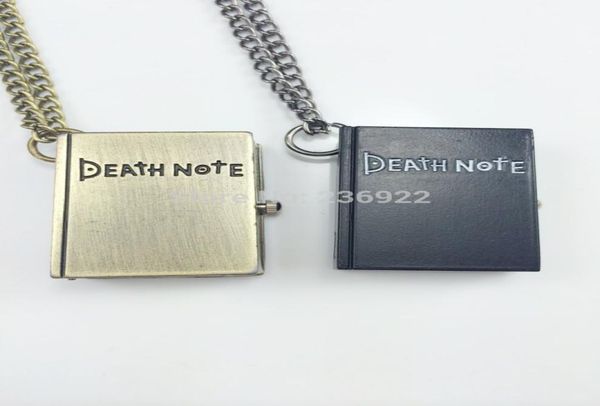 10pc Fashion Movie Charm Death Note Pocket Watch Collier pour hommes et femmes Factoryorin Factory Supply2081045