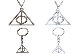 10 PC mode Potter colliers Luna Triangle reliques de la mort géométrique Triangle pendentif Vintage colliers hommes femmes cadeaux92404354795235