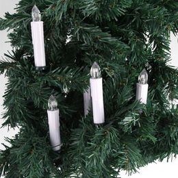 10st LED-kaarslicht met clips Thuisfeest Bruiloft Kerstboom Decor Op afstand bedienbaar Vlamloos Draadloos Kerstkaarsenlicht Y2549
