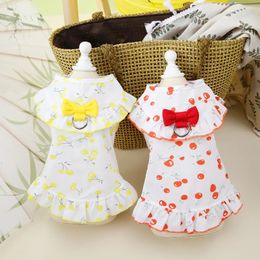 10pc / lot mignon arc chat robe chien vêtements d'été pour les petits chiens princesse chiot jupe veste.