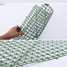 10 st veel Plastic Bloem Mat Plank Muur Basis Plastic Raster Kunstmatige Accessoires Diy Bruiloft Arrangement280f
