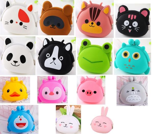 10 pc nouvelles femmes coloré monstre Animal gelée caoutchouc Silicone porte-monnaie portefeuille sac enfants enfant cadeau Mini Monederos Mujer5039466