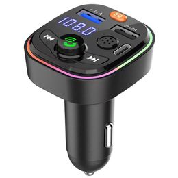 10PC Q6 transmetteur voiture lecteur mp3 clé USB Bluetooth mains libres transmetteur FM multi-fonction PD Charge rapide voiture MP3