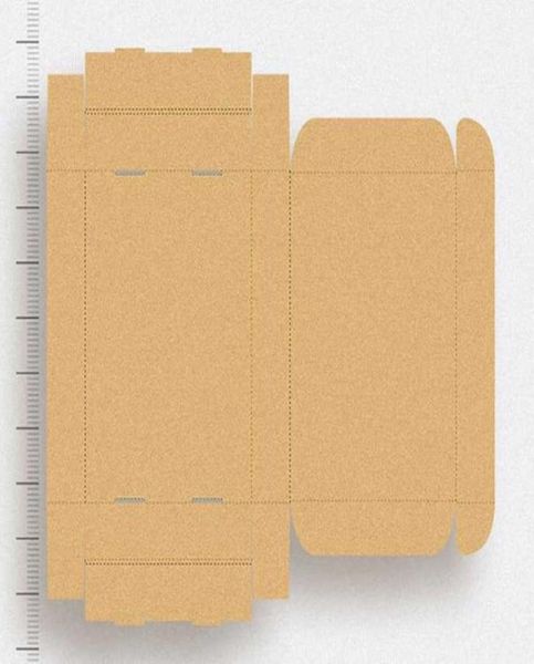 10pc Couleur vintage Kraft Paper Box Package Candy Favors Package Afficher Package Mailer Boîtes 19113001 Y07129228450