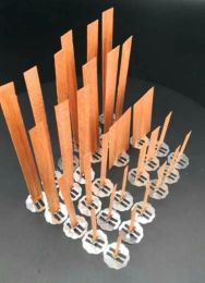 10pc bougies en bois mèche avec sustainer tab bricolage 6-13 cm