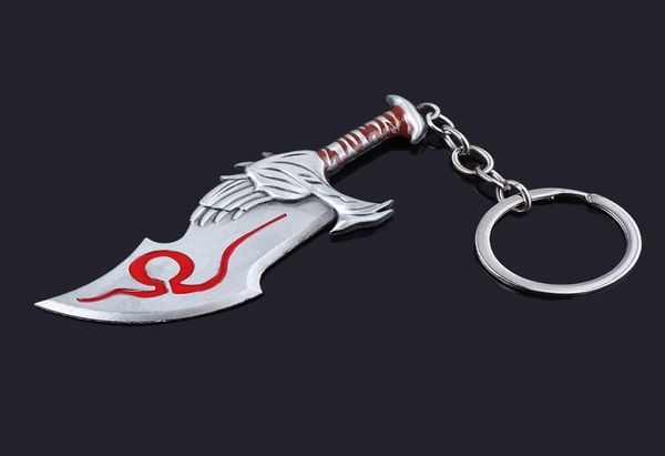 10pcRJ dieu de la guerre Kratos épée large Chaos lame porte-clés épée modèle pendentif Cosplay voiture sac à main bijoux 7491043