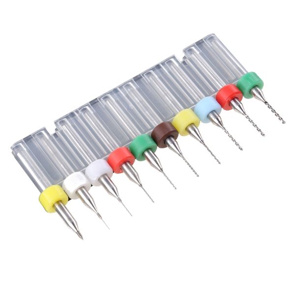 10pcs 0,1 mm à 1,0 mm PCB Circuit Circuit Board Micro Drill Bits Set Tool