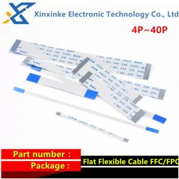 10 stcs 0,5 mm 1,0 mm omgekeerde platte flexibele kabel ffc/fpc awm 20624 80c 60v vw-1 4/5/6/8/10/12/14/16/18/20/24/26/30/40 pin 5-50cm