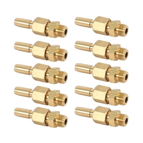 10pcs 1/8 de pouce DN6 Brass Journau de pulvérisation Fountain Fountain Bulles de rideau d'eau universel Buzzle Paysage Garden Fountain Garden PO