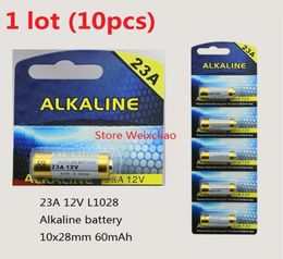 10 stcs 1 lot 23a 12v 23A12V 12V23A L1028 Droge alkalische batterij 12 Volt Batteries Card 4057017