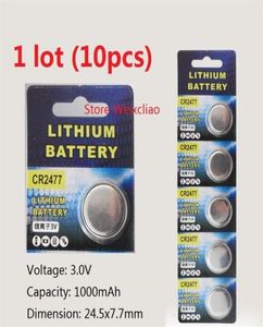 10 pièces 1 lot CR2477 3 V lithium li ion pile bouton liion CR 2477 3 volts piles bouton 208f7341462