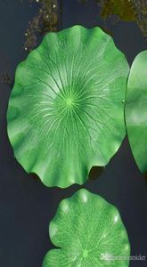 10 piezas 1060 cm artificial PE espuma hoja de loto lirio de agua flotante piscina planta acuario peces estanque decoración hogar jardín decoración 1724059