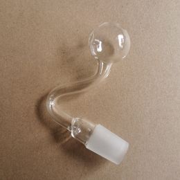 10pcs 10 mm 14 mm 18 mm Clear à narguilé Pyrex épais Pyrex Burneur d'huile en verre Pipes femelles mâles Joix de pipe à eau en verre bang de plate-forme Bol de plate-forme
