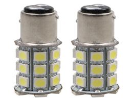 Ampoules LED d'arrêt de frein arrière 1157 BAY15D P215W 5050 27SMD, 10 pièces, 7528 2057 12V, clignotant arrière, bulb12V1732399