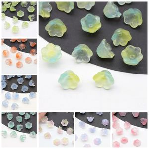 10 stks 12mm Bloemvorm Lampwork Kristallen Glas Losse Kralen voor Sieraden Maken DIY Ambachten Bevindingen