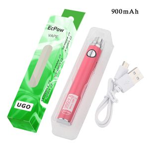 Haute Qualité UGO V2 VII Vape Batteries 510 Fil pour Cartouche En Céramique Vaporisateur Stylo Fumer 650mah 900mah eGO Vaping Pen en Stock