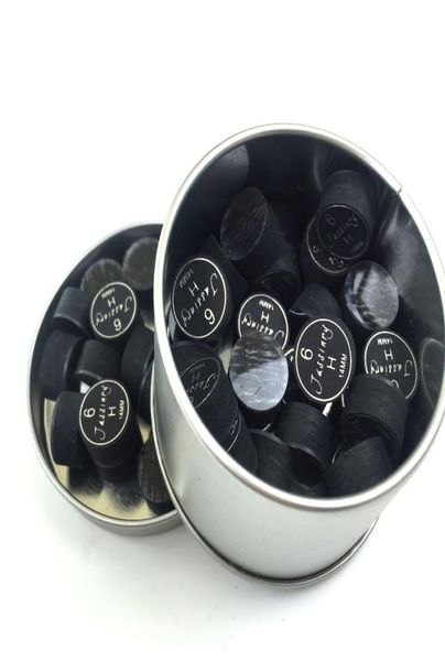 10 Uds. Puntas de taco de billar de 14mm, color negro, 6 capas con cojín transparente en SMH, alta calidad para tacos de juego, 3105945
