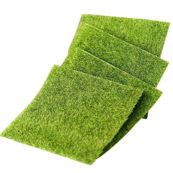 10pcs 15cm / 30cm Simulation de prairies artificielles Simulation Moss Parti de la pelouse Fake Fake Green Grass mat tapis DIY Micro Paysage Accueil Décor du plancher Même fournitures