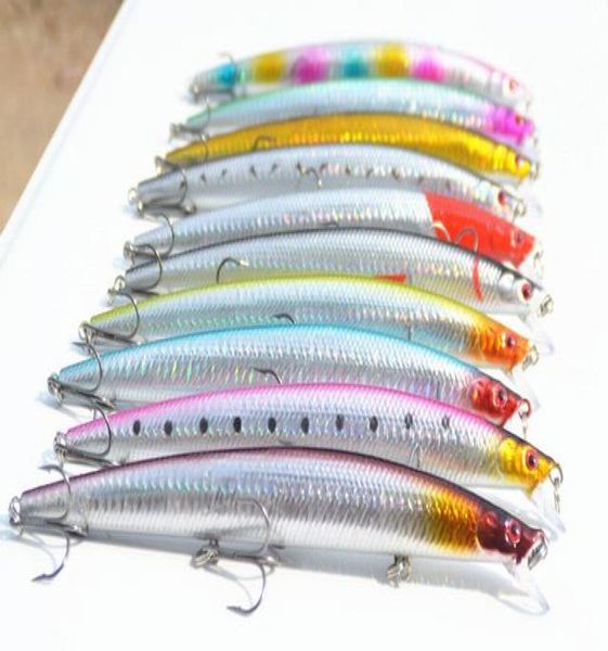 10 pièces 18CM26g 7in091oz gros leurre méné appâts de pêche appâts durs 10 couleurs balle intégrée leurre de pêche artificiel de haute qualité 9196002