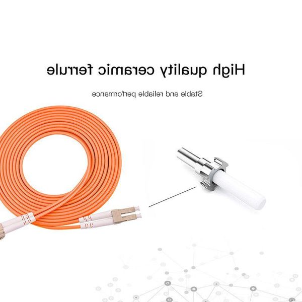 Envío gratuito 10 piezas 1 Gb OM2 LC-LC Cable de fibra multimodo dúplex 20 30 mm Cable de conexión de fibra óptica LC-FC LC-SC LC-ST Cable simplex multimodo Fula