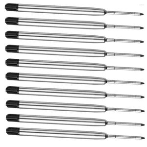 10pcs 1 mm gel noir recharge métal metal rollerball stylo élèves cadeau dessin peinture marker de bureau