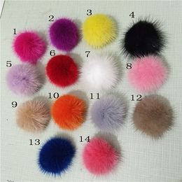 Pompon artisanal en fourrure de 2 pouces, 10 pièces, jolis pompons pour épingles à cheveux, nœuds de cheveux, clips, barrettes, accessoires d'ornement GR101