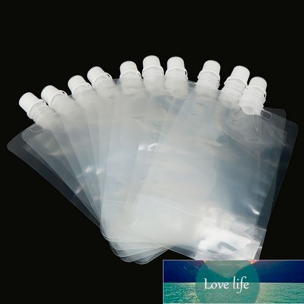 10 pcs 200 ml En Plastique Transparent Boissons Boisson Jus Sac Transparent Flacon Aspiration Frais Liquide Emballage Poche Usine prix expert conception Qualité Dernier Style