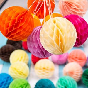 10 -stcs 20 cm Round Tissue Lantern Paper Honeycomb Ball Party Decoratie Hangende benodigdheden