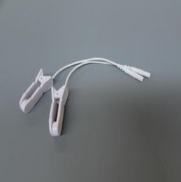 10 -stcs 20 mm pin borst tepel oorpijn verlichting clip tens elektrode looddraadverbindingskabel voor tientallen 300 massagers earclips2429938
