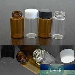 10 pièces 2 ml/3 ml/5 ml clair marron petit verre bouteille d'huile essentielle verre fin petit flacons d'huile de parfum marron échantillon bouteille de Test