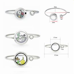 10 pièces en acier inoxydable 316L 20mm 25mm couleur argent médaillons flottants mémoire vivante médaillon Bracelet bracelets 20 pièces charms258N